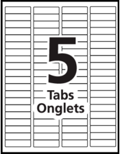 Avery&reg; Print & Apply Clear Label Dividers Template