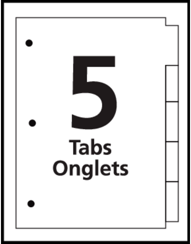 Avery&reg; Print-On&reg; Dividers Template