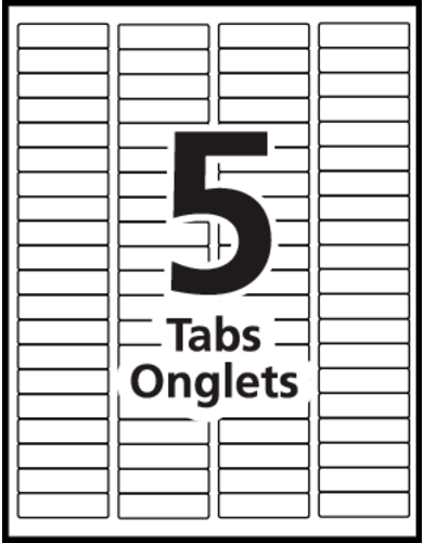 Avery&reg; Print & Apply Clear Label Sheet Protector Dividers Index Maker&reg; Template