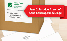 Jam Free Smudge Free Labels