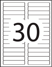 Avery&reg; Filing Labels Template