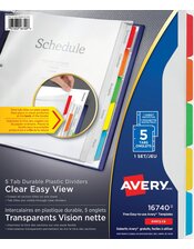  Clear Easy View Durable Plastic Dividers