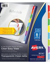  Clear Easy View Durable Plastic Dividers
