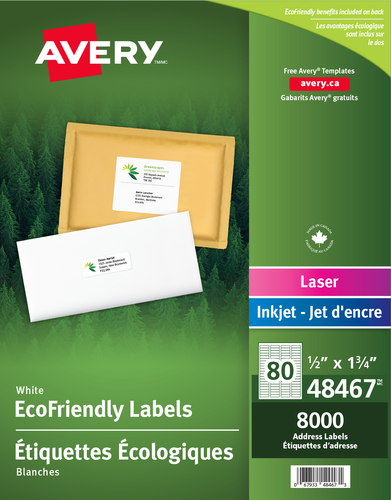 Avery® Étiquettes d'adresse écologiques 