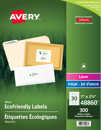 Avery® Étiquettes d'adresse écologiques 
