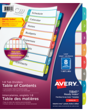 Ready Index&reg; Customizable Table of Contents Dividers