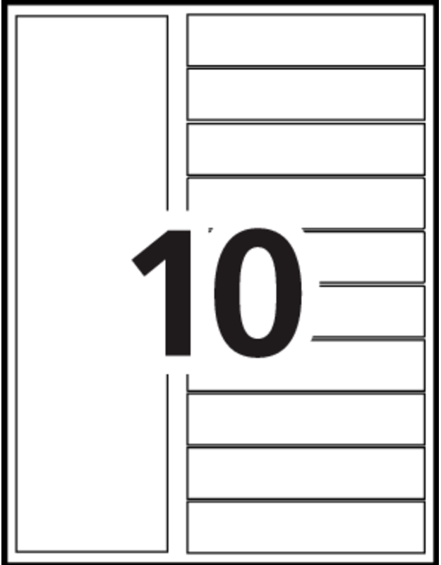 Avery® Ready Index® Customizable Table of Contents 10Tab 11842