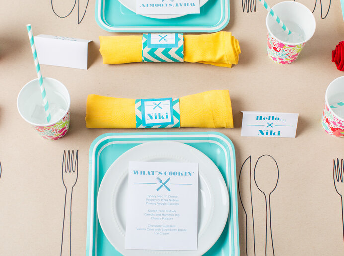 Colour-Your-Own Place Settings for Tiny Party Guests