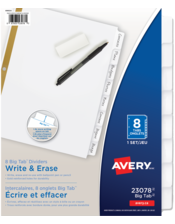  Big Tab&trade; Write & Erase  Dividers