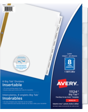 Big Tab&trade; Insertable Dividers