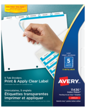  Print & Apply Clear Label Dividers