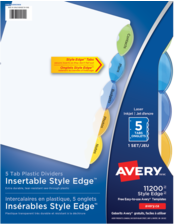  Insertable Style Edge&trade; Plastic Dividers