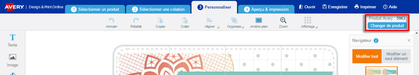 Customize Screen