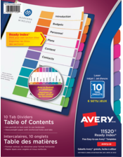 Ready Index&reg; Table of Content Dividers