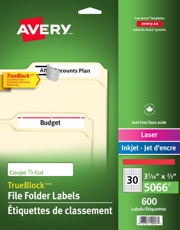 Avery Label Template 5066