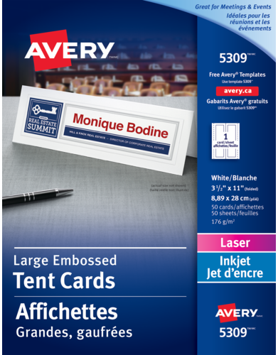 Avery® Large Tent Cards 