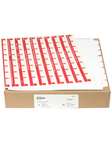  Print & Apply Clear Label Dividers