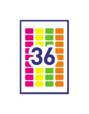 Avery&reg; Removable Rectangular Colour Coding Labels Template