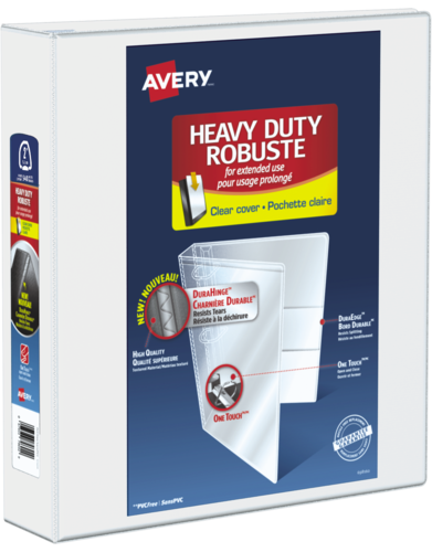  Heavy Duty View Binder