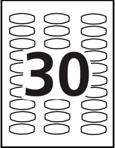 Avery&reg; Big Tab&trade; Printable  Label Dividers Template