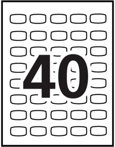 Avery&reg; Big Tab&trade; Printable  Label Dividers Template