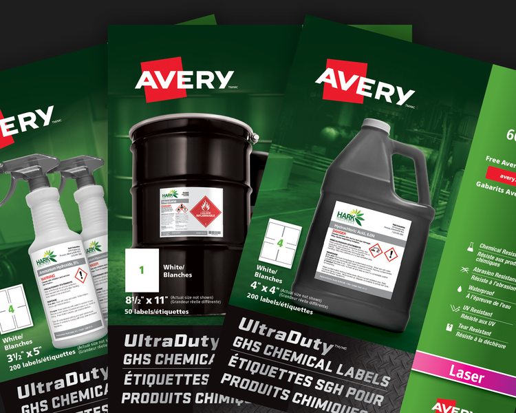 UltraDuty GHS Chemical Labels