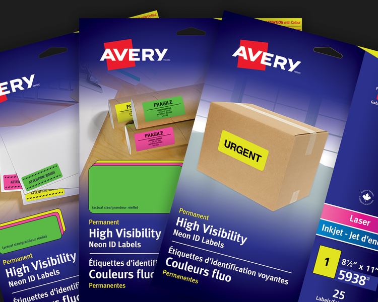 High Visibility Neon ID Labels