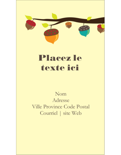 Branche de glands