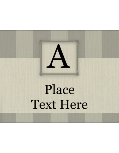 Bookplate Initial