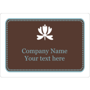 Blue Brown Border