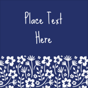 Small Floral Blue