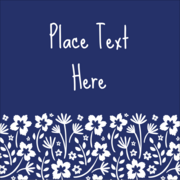 Small Floral Blue