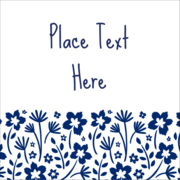 Small Floral Blue