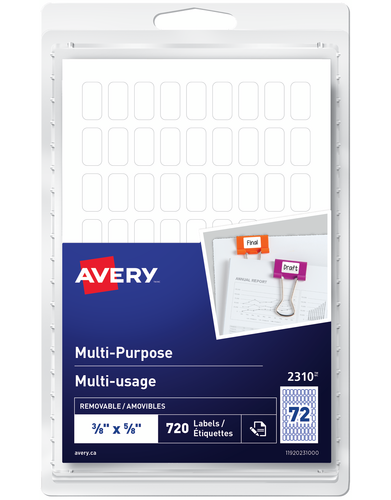  Multi-Purpose Removable Labels