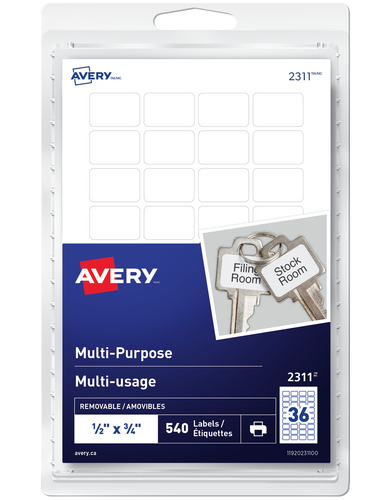  Multi-Purpose Removable Labels