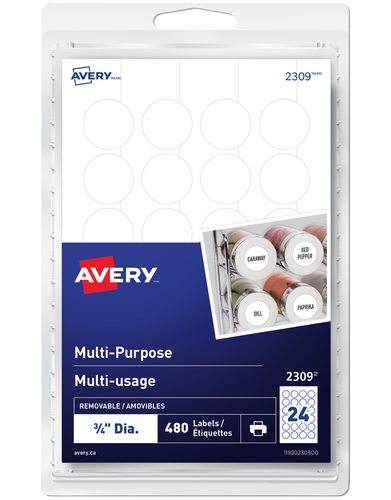  Multi-Purpose Removable Labels