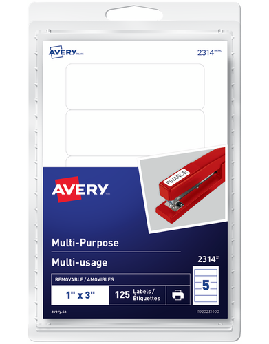  Multi-Purpose Removable Labels