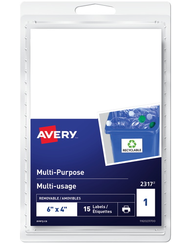 Multi-Purpose Removable Labels