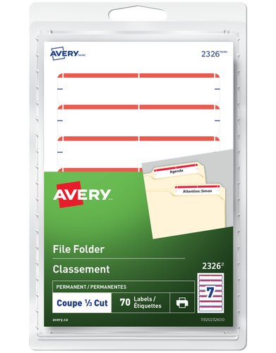 Avery® File Folder Labels 