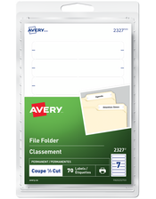 White File Folder Labels