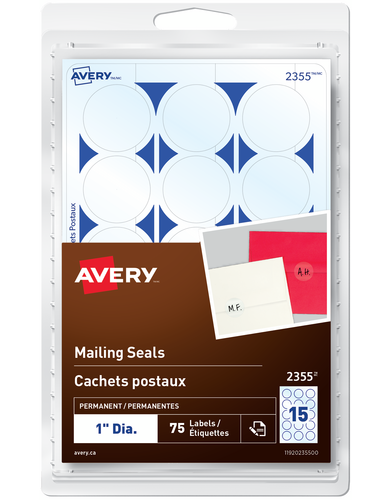 Avery&reg; Cachets postaux permanentes