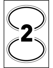 bordure noir, pour imprimantes à jet d'encre ou laser 2⅜