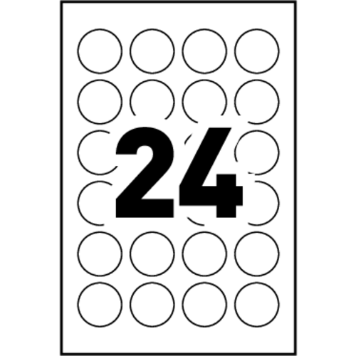 Avery Print Or Write Multi Use Labels 2309 Template 24 Labels Per Sheet 6135