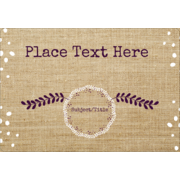 Fringed Burlap