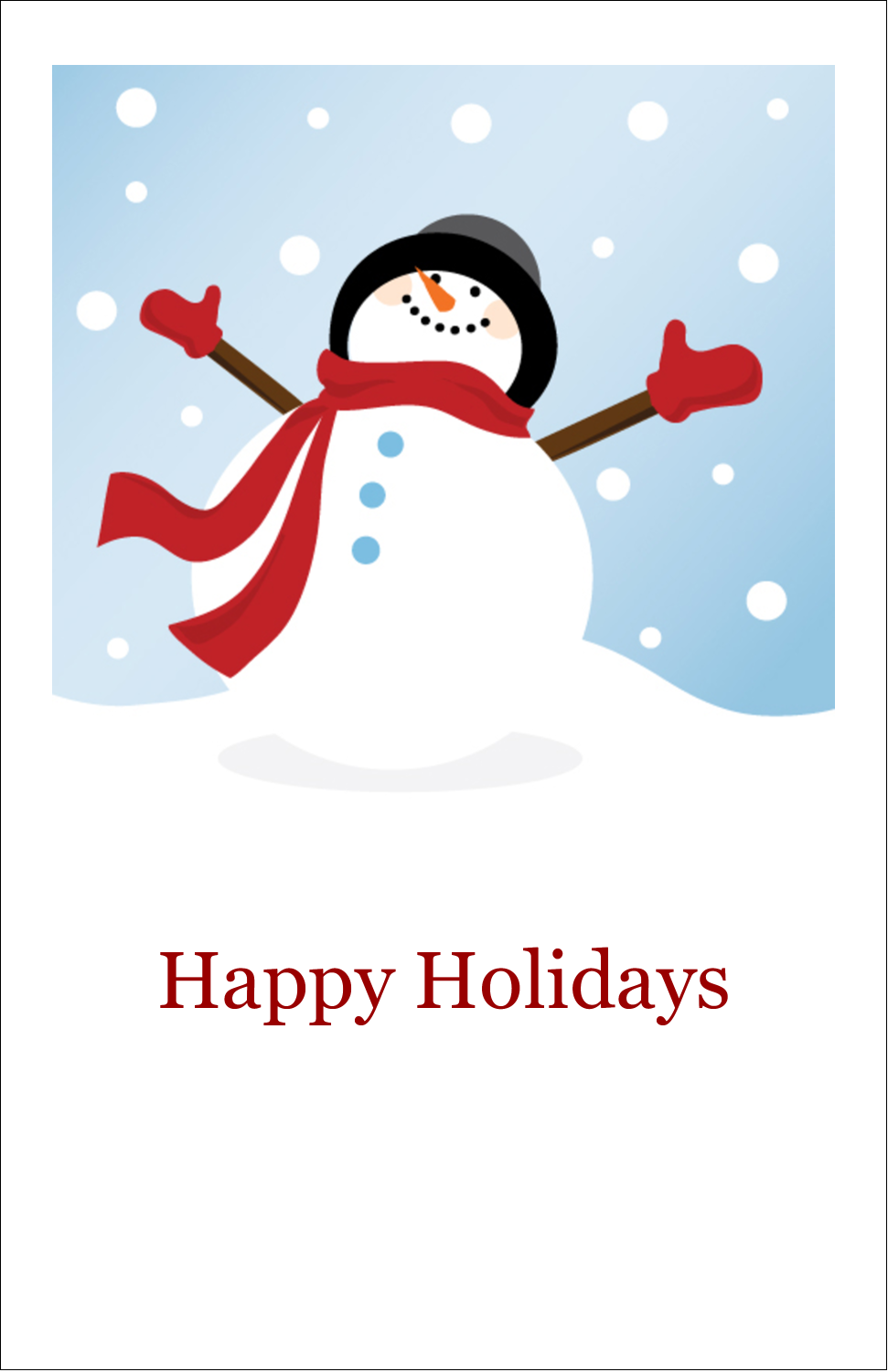 Frosty Snowman Predesigned Template For Your Next Holiday Project Avery