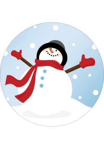 Frosty Snowman Predesigned Template For Your Next Holiday Project Avery