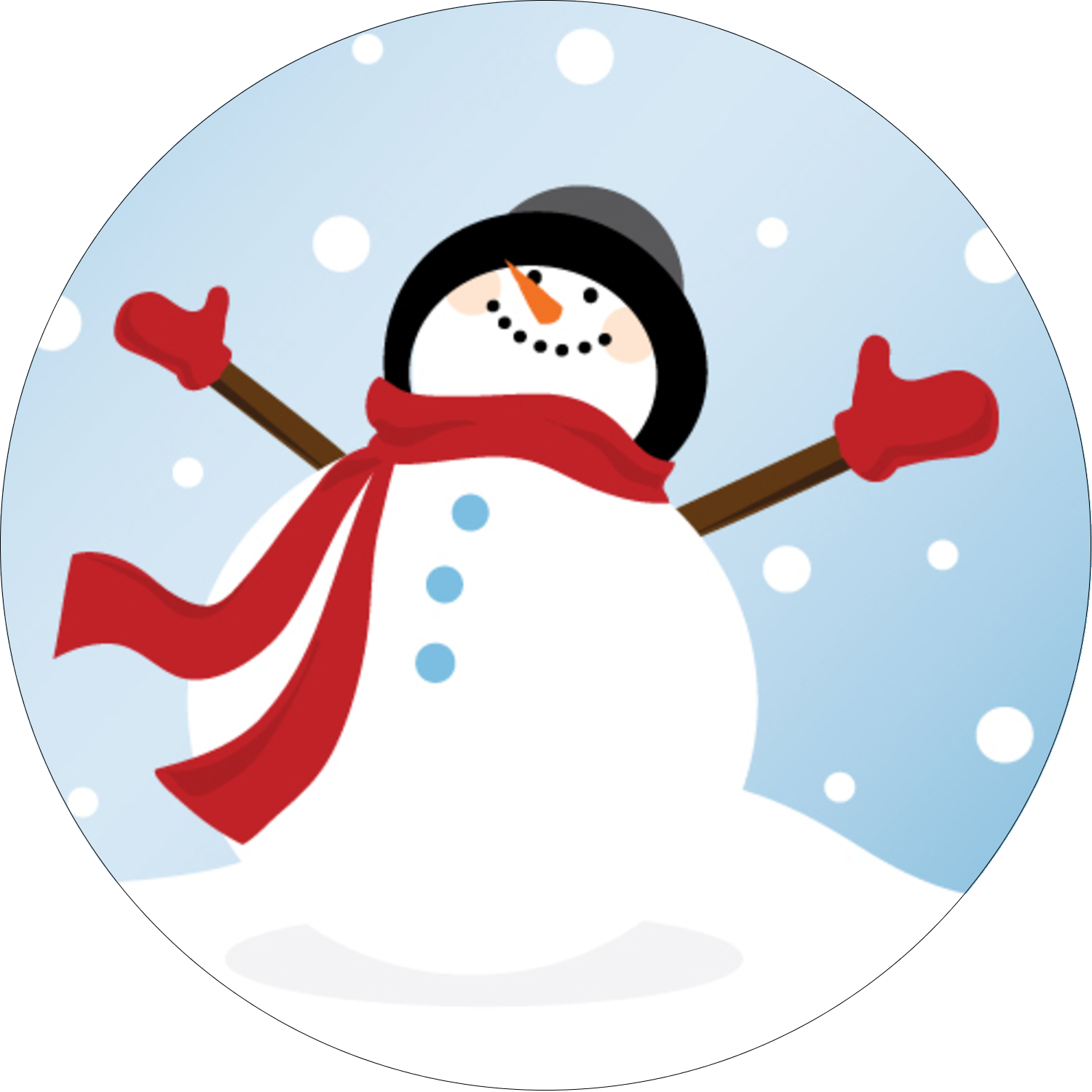 Frosty Snowman Predesigned Template For Your Next Holiday Project Avery