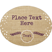 Fringed Burlap