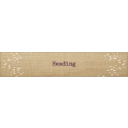 Fringed Burlap