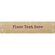 Fringed Burlap